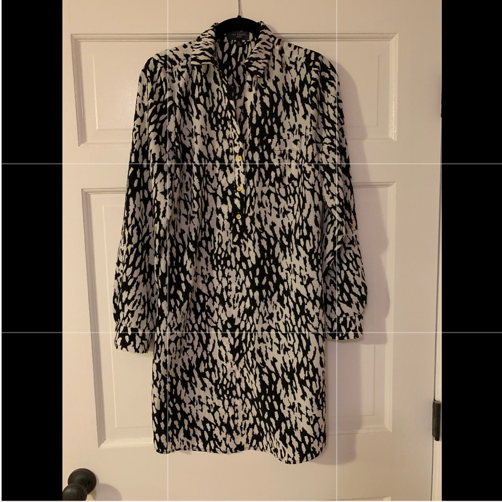 Scarf Print Shift Dress